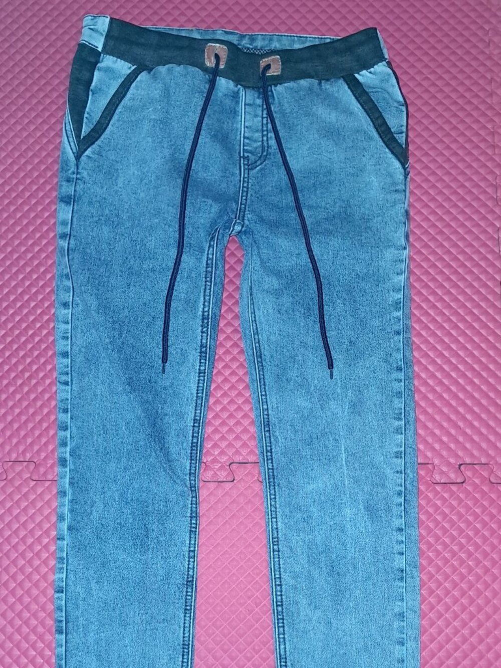 Kuyichaoren Never Used Drawstring Stretch Slim Fit Jeans